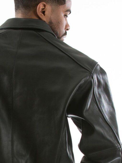 Pelle Pelle Applique Black Plush Jacket view 4