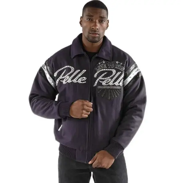 Pelle Pelle American Legend Purple Varsity Jacket, pellepelle.us