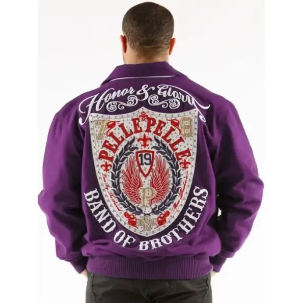 Pelle Pelle Band of Brothers Purple Jacket, pellepelle.us