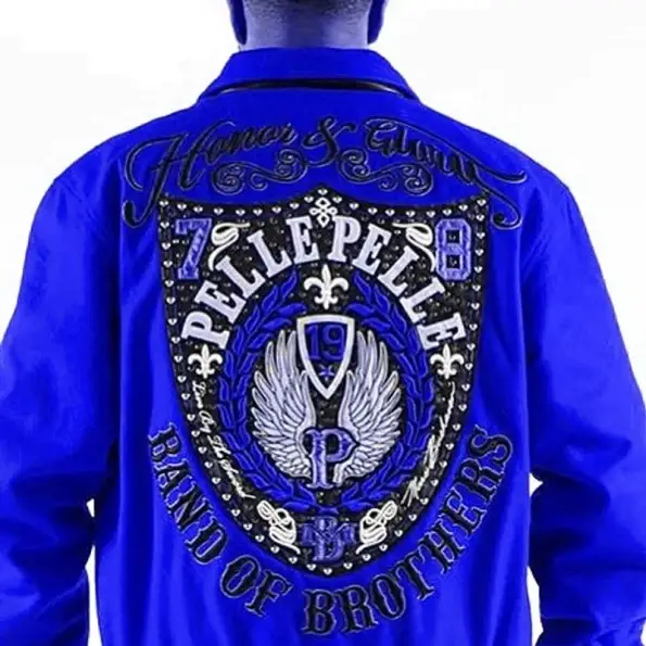 Pelle Pelle Band of Brothers Royal Blue Jacket, pellepelle.us