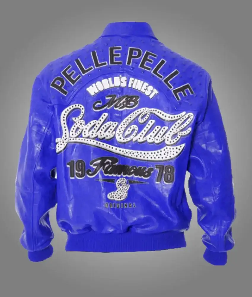 1978 Soda Club Blue Pelle Pelle Jacket