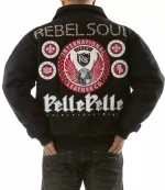 Black Pelle Pelle Rebel Soul Studded Wool Jacket, pellepelle.us