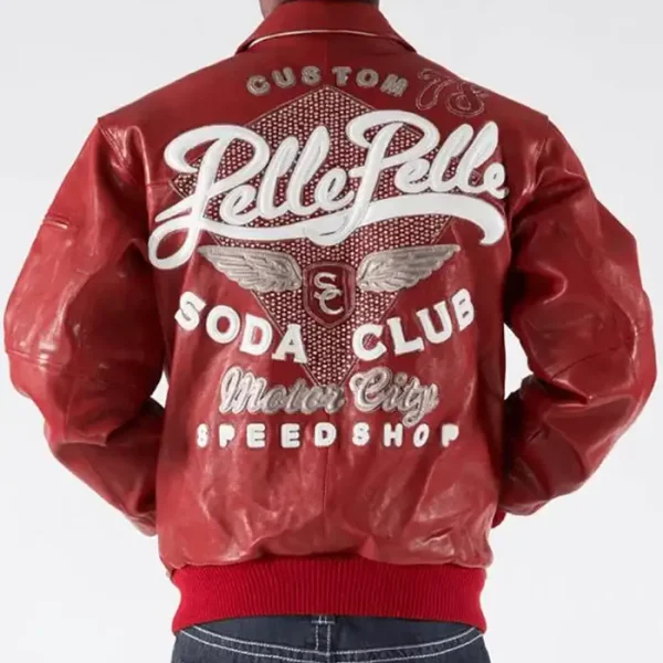 Pelle Pelle Soda Club Red Jacket,pellepelle.us