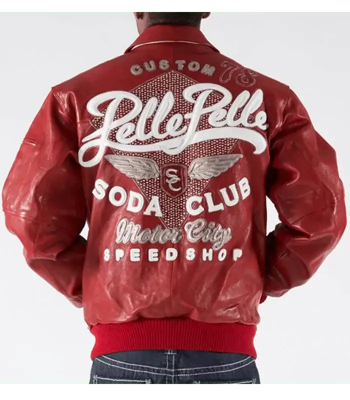 Pelle Pelle Soda Club Red Jacket,pellepelle.us