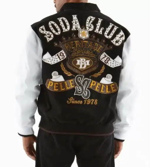 Heritage Series Black Pelle Pelle Soda Club Jacket, pellepelle.us