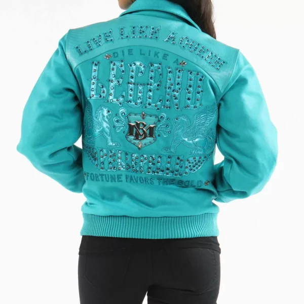 Live Like a Queen Blue Die Like a Legend Pelle Pelle Jacket, PELLEPELLE.US