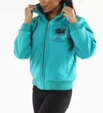 Live Like a Queen Blue Die Like a Legend Pelle Pelle Jacket