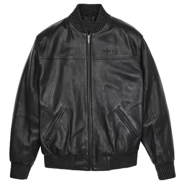 Men Pelle Pelle Black Basic Burnish Jacket, Pelle Pelle, PellePelle.com