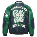 Men Pelle Pelle Classic Soda Club Plush Black And Green Jacket, Pelle Pelle, PellePelle.com