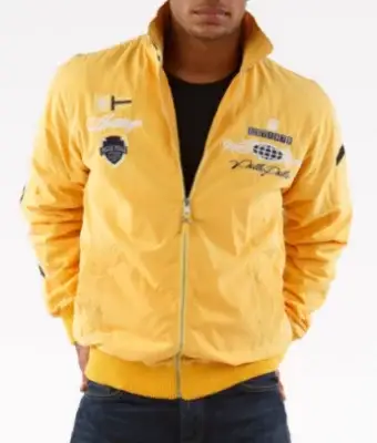 Pelle Pelle Yellow Nylon Jacket