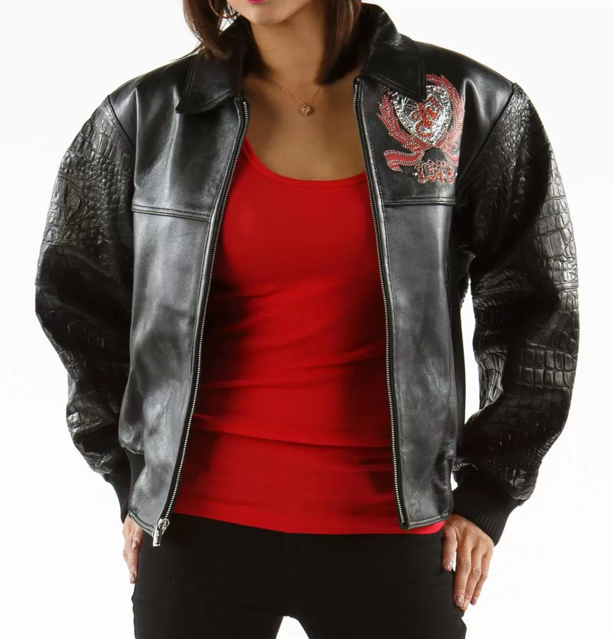 Pelle Pelle All For One Black Studded Leather Jacket, pellepelle.us