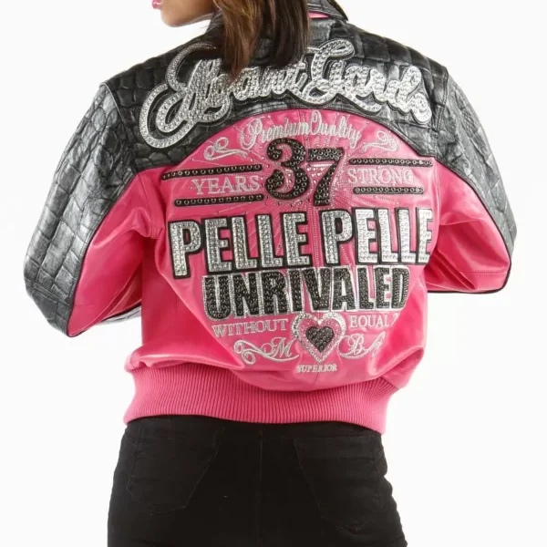 Pelle Pelle Avant Garde Pink 37 Years Strong Jacket, PELLEPELLE.US