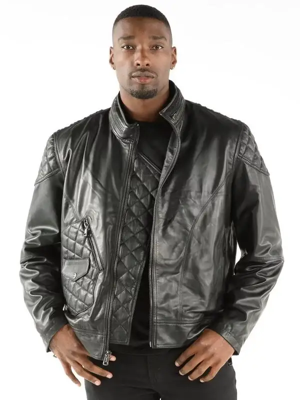 Pelle Pelle Black Biker Jacket ,pellepelle.us