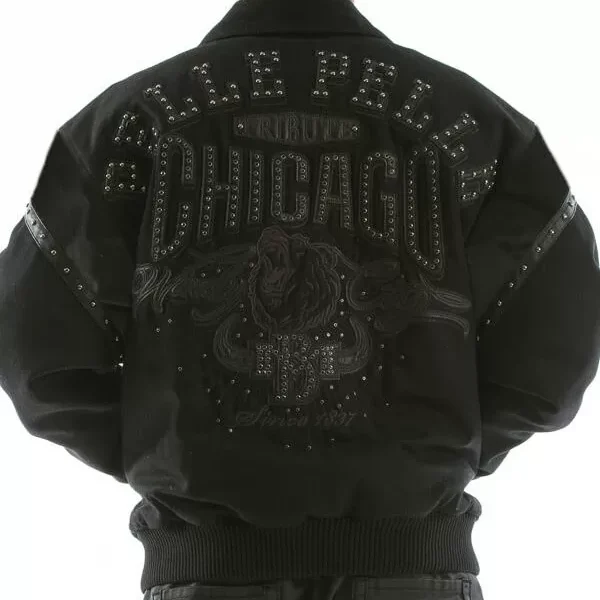 Pelle Pelle Black Chicago Tribute Windy City Jacket, PELLEPELLE.US