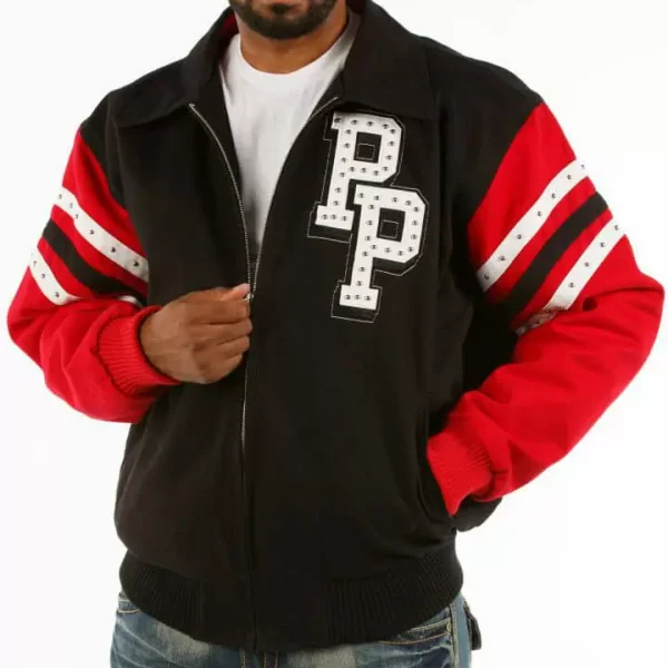 Pelle Pelle Black Chicago Tribute Windy City Wool Jacket, PELLEPELLE.US