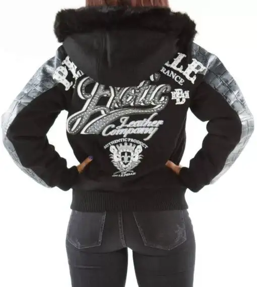 Pelle Pelle Exotic Fur Hood Wool Jacket PELLEPELLE.US