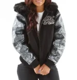 Pelle Pelle Exotic Fur Hood Wool Jacket