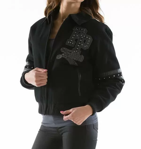 Pelle Pelle Black Indianapolis City Tribute Wool Jacket , pellepelle.us