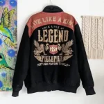 Pelle Pelle Black Wool Bomber Jacket, pellepelle.us