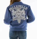 Pelle Pelle Blue Diamonds Made for Queen Jacket , pellepelle.us