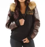 Pelle Pelle Exotic Fur Hood Brown Jacket