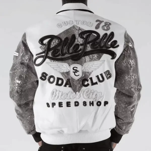 Custom 78 Pelle Pelle Soda Club White Jacket,pellepelle.us