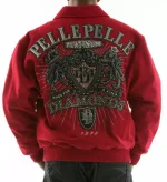 Pelle Pelle Diamonds Red Made for King Wool Jacket , pellepelle.us