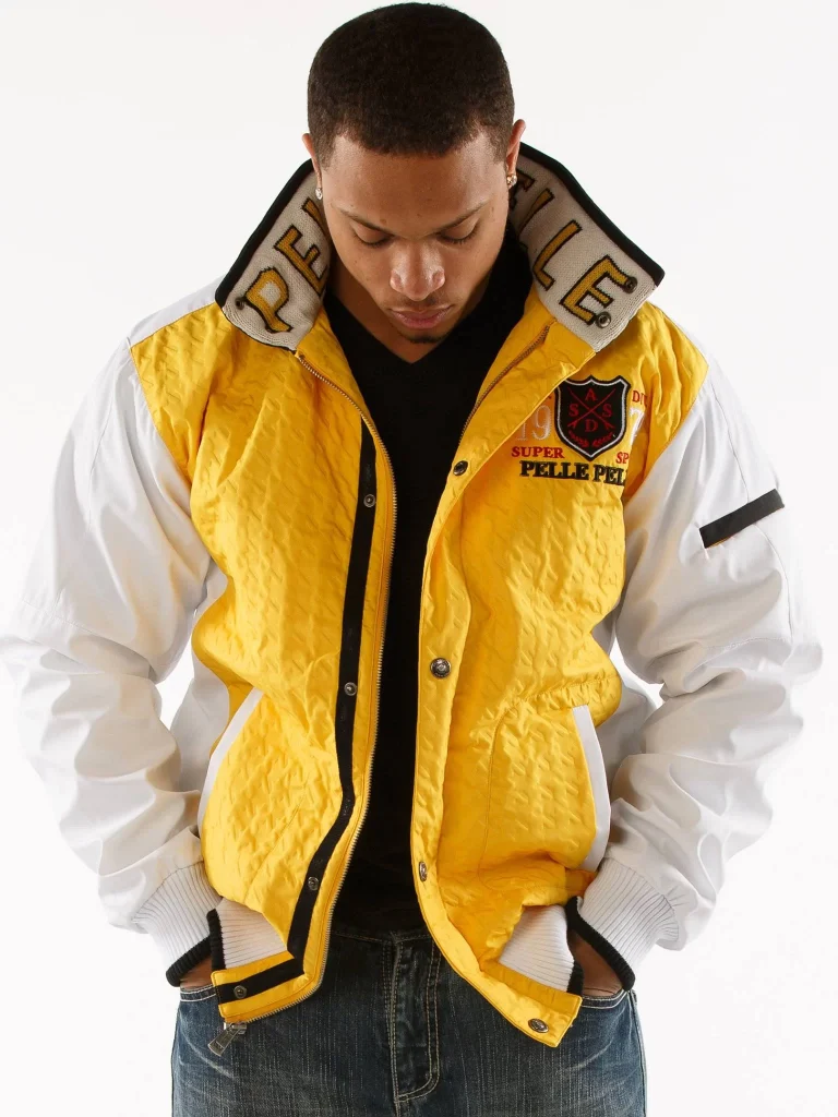 Pelle Pelle Dijon And White Super Sport Jacket