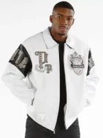 Pelle Pelle Empire White Leather Jacket, Pelle pelle, PellePelle.com