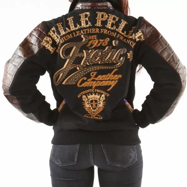 Pelle Pelle Exotic Brown 1978 Wool Jacket, pellepelle.us