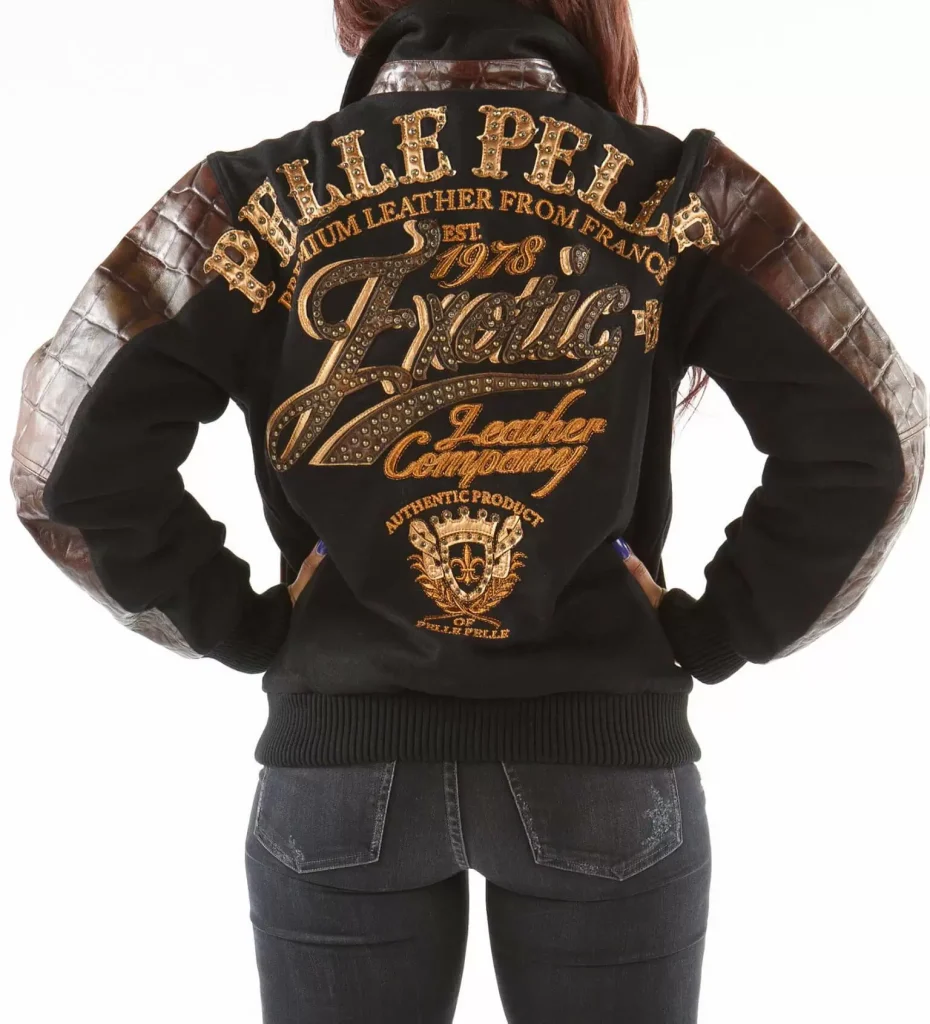 Pelle Pelle Exotic Brown 1978 Wool Jacket, pellepelle.us