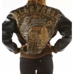 Pelle Pelle Exotic Studded Brown Black Jacket, pellepelle.us