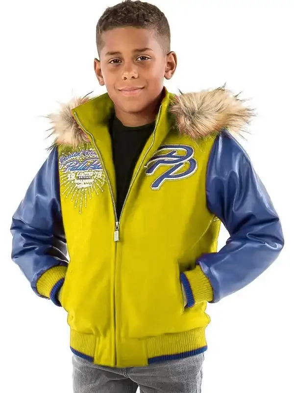 Pelle Pelle Kids Limited Edition Blue & Yellow Jacket