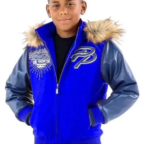 Pelle Pelle Kids Limited Edition Blue Jacket, pellepelle.us