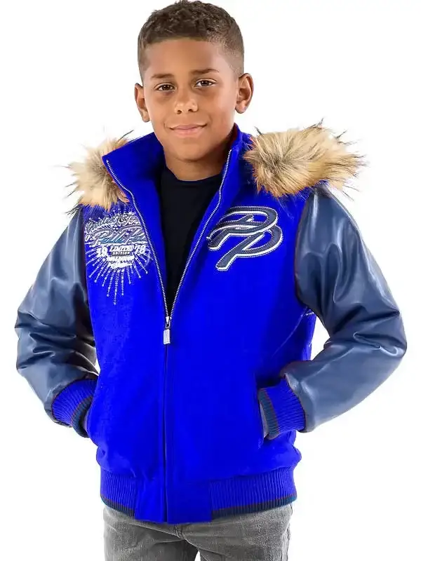 Pelle Pelle Kids Limited Edition Blue Jacket, pellepelle.us