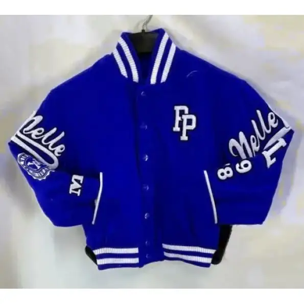 Pelle Pelle Kids Vintage Wool Royal Blue Jacket, pellepelle.us