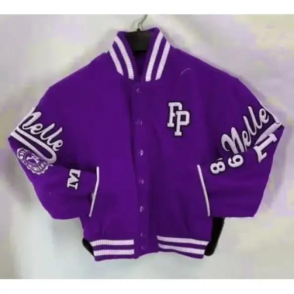 Pelle Pelle Kids Vintage Wool Purple Jacket, pellepelle.us