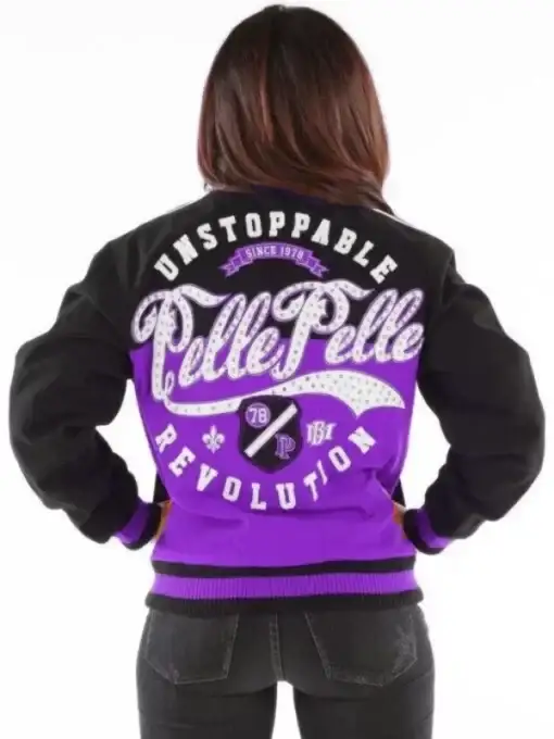 Pelle Pelle Ladies’s Unstoppable Purple Jacket, pellepelle.us