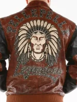 Pelle Pelle Legendary Indian Chief Brown Jacket, pellepelle.us