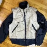 Pelle Pelle Marc Buchanan Silver Vest And Blue Jacket