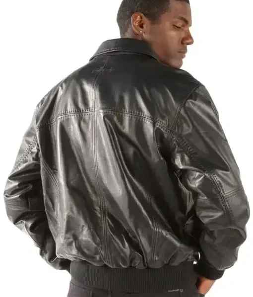 Pelle Pelle Mens Basic Black Leather Jacket, pellepelle.us