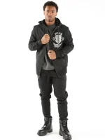 Pelle Pelle Mens Fortune Favors The Bold Black Tracksuit , pellepelle.us