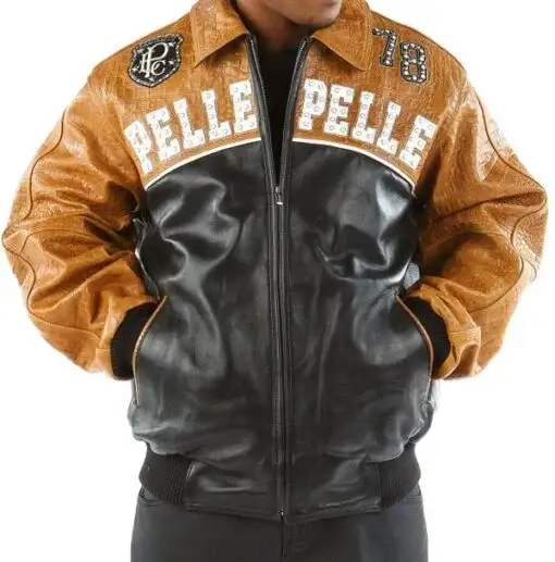 Pelle Pelle Mens Last Man Standing Brown Jacket, pellepelle.us