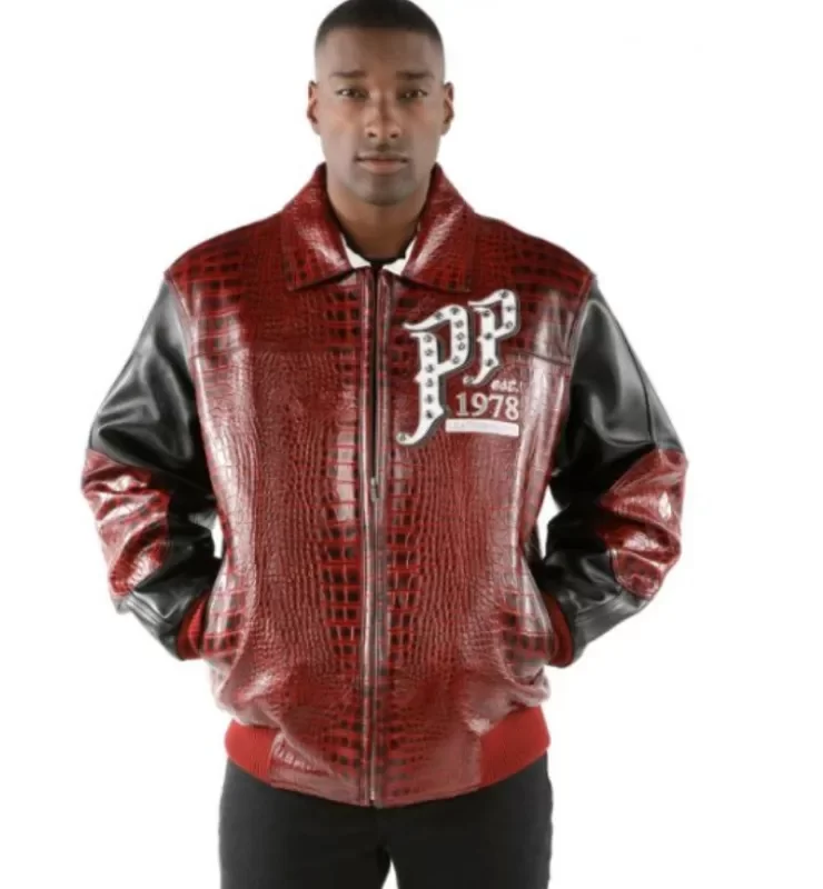 Pelle Pelle Mens Pioneer Ruby Leather Jacket, pellpelle.us