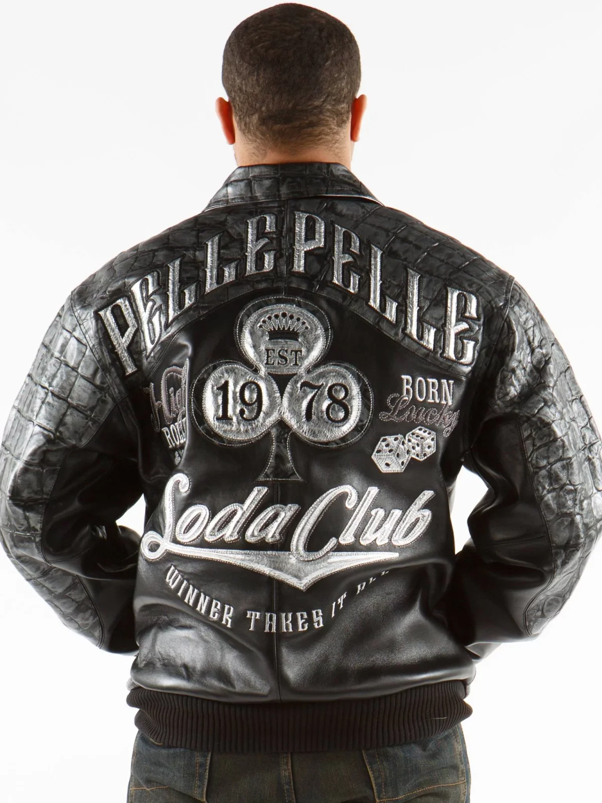 Pelle Pelle New Soda Club Tim Tan Black Leather Jacket, Pelle Pelle, PellePelle.com