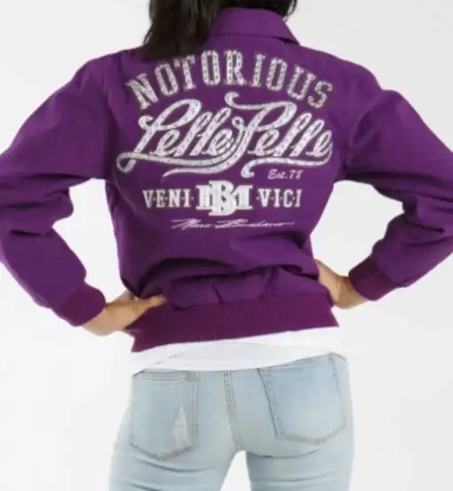 Pelle Pelle Notorious Purple Wool Jacket, pellepelle.us