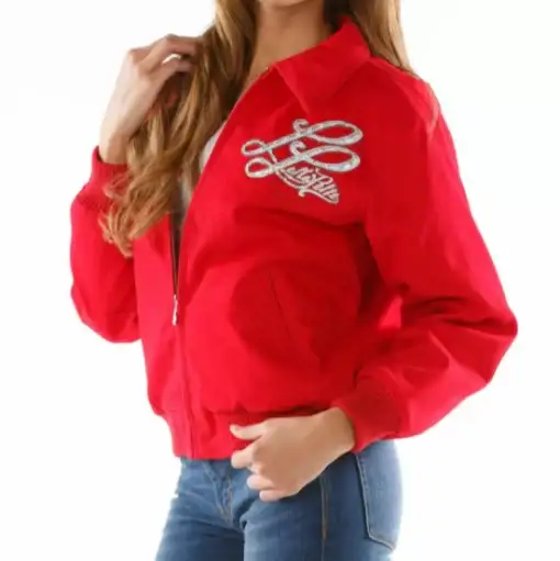 Pelle Pelle Notorious Red Wool Jacket, pellepelle.us