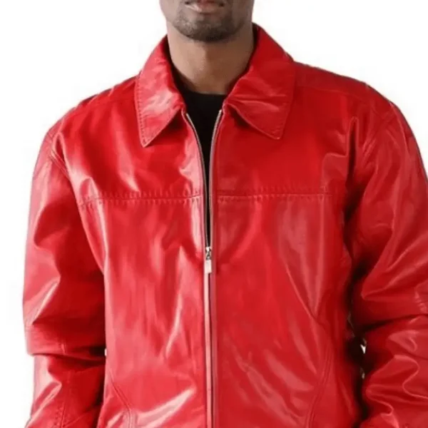 Pelle Pelle Blouson Red Leather Jacket, pellepelle.us