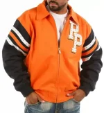 Pelle Pelle Orange Black Chicago Tribute Windy Jacket