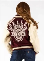 Pelle Pelle Premier League Maroon Wool Jacket, Pelle Pelle, Pellepelle.com